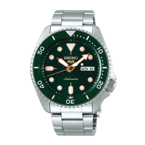 [Watchspree] Seiko 5 Sports Automatic Silver Stainless Steel Band Watch SRPD63K1