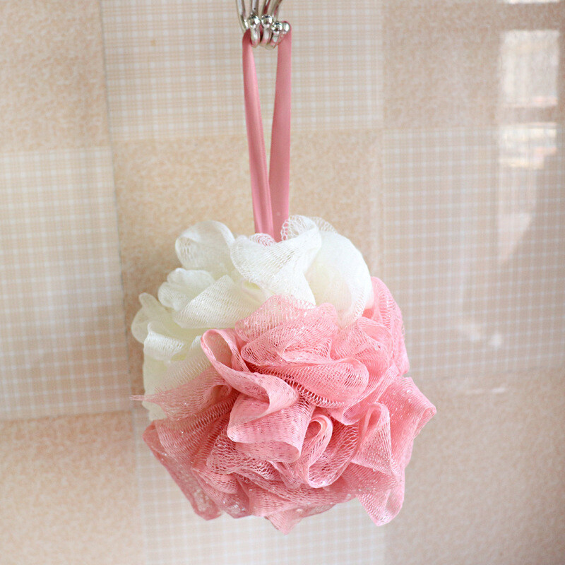 BEAUTYBIGBANG Shower Sponges Mesh Pouf Bathing Loofahs Sponge for Bath Shower Bath Ball