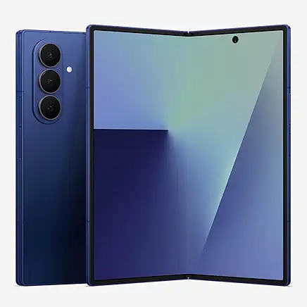 Samsung Galaxy Z Fold7 Cell Phone, 512GB AI Smartphone, Unlocked Android, AI Photo Edits, Large Screen, Long Battery Life, 2025, US 1 Yr Manufacturer Warranty, Blue Shadow